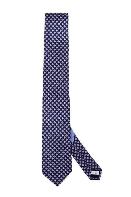 Shop SALVATORE FERRAGAMO  Tie: Salvatore Ferragamo "Sarago" print silk tie.
Pure silk tie decorated with stylized fish print,
Composition: 100% Silk.
Made in Italy.. SARAGO 350876-0761822
